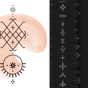 Amazigh Berber Procreate Tattoo Stamps Brushes Digital Download Set