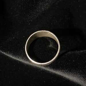 Berber Tuareg Alliance Ring with Silver and d'ébène Wood