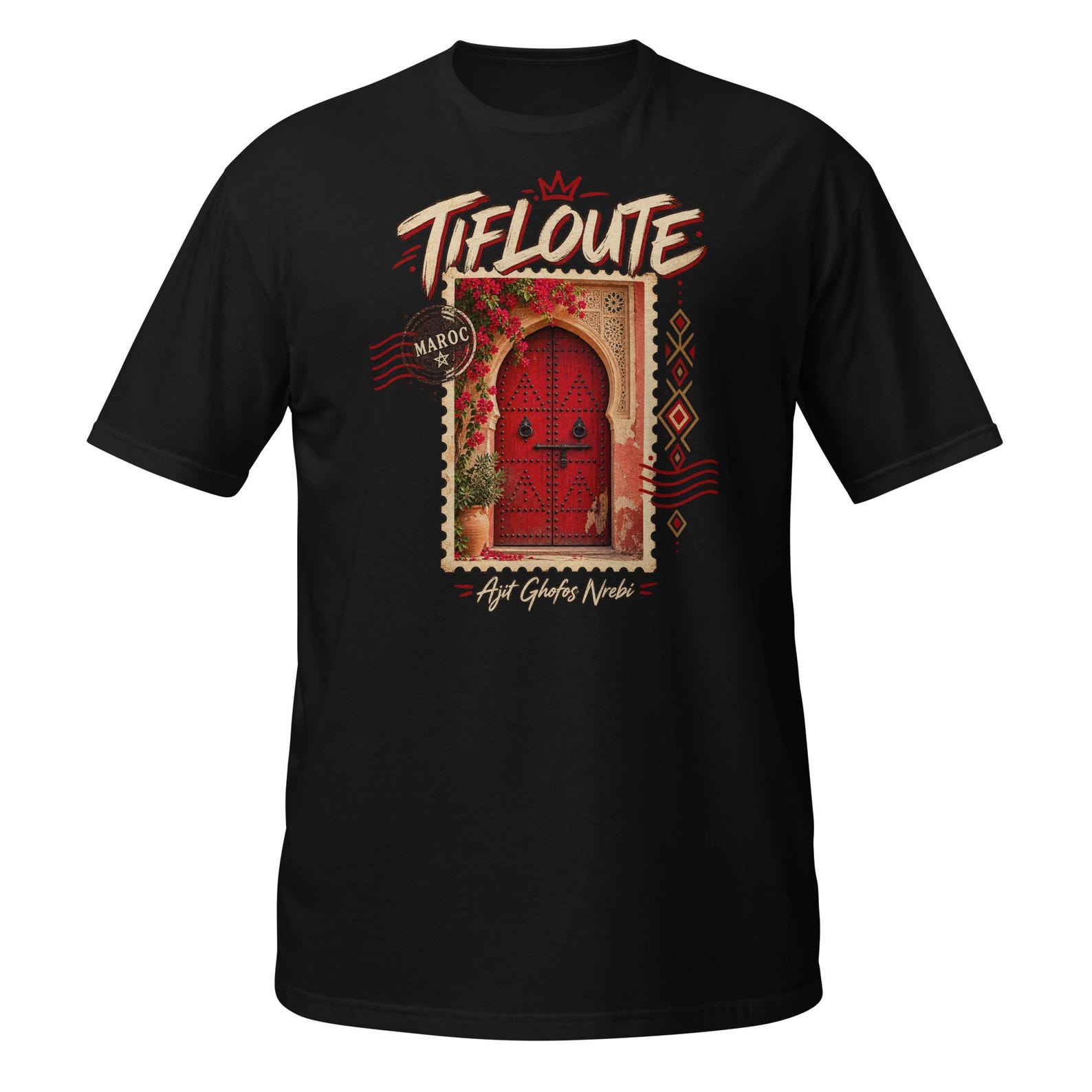 Tiflooute Amazigh Berber Door Heritage Art Graphic T-Shirt