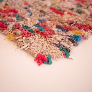 Berber Amazigh Handwoven Colorful Eco-Friendly Runner Rug Tribal Art