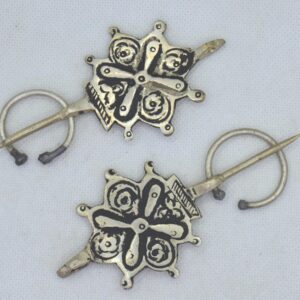 Amazigh Berber Vintage Fibula Pair Traditional Tribal Brooches