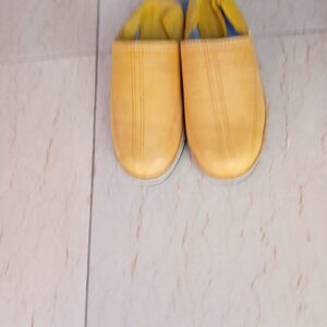 Berber Babouche Shoes Handmade Yellow Leather House Slippers