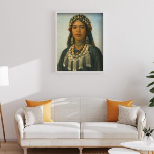 Berber Woman Portrait Amazigh Cultural Art Print Digital Download