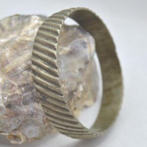 Antique Amazigh Berber Geometric Engraved Vintage Bangle Bracelet
