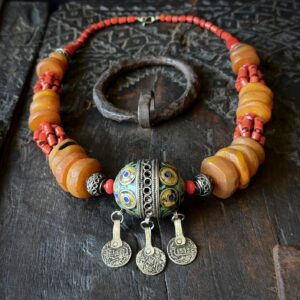 Amazigh Berber Tagmout Pendant Antique Style Necklace Unique