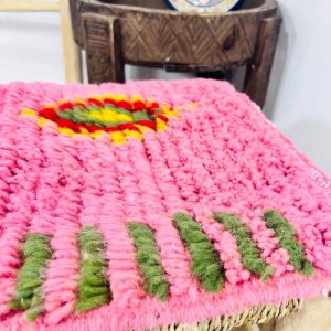 Handmade Berber Mini Wool Rug for Desk Decor