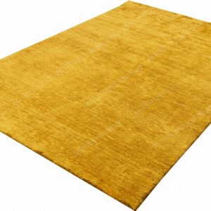 Berber Handloom Saffron Yellow Wool Plush Area Rug