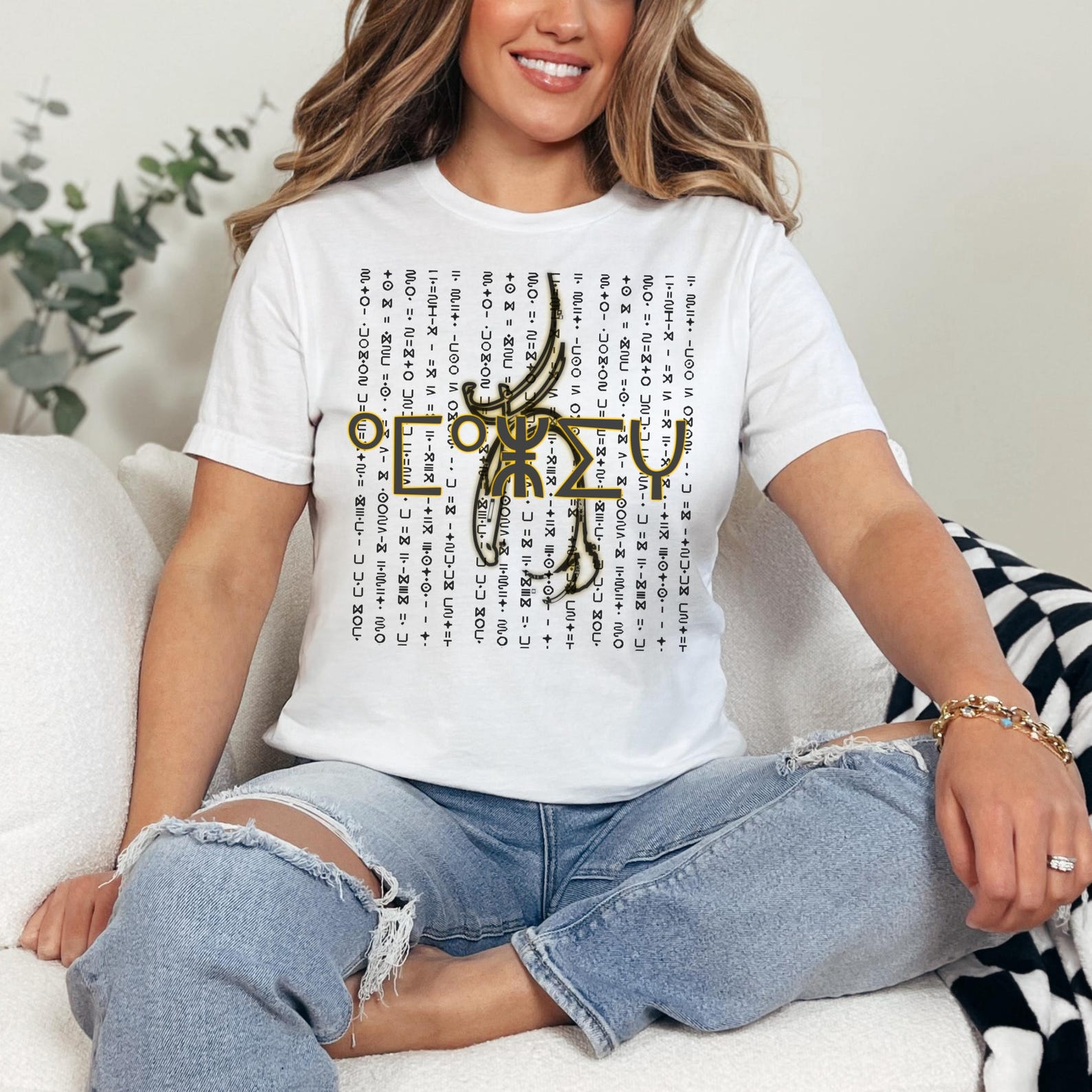 Amazigh Berber Kabyle Tifinagh Design Shirt with Cultural Symbols