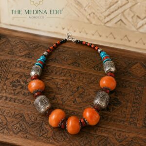 Authentic Amazigh Berber Antique Saharan Collectible Heritage Necklace