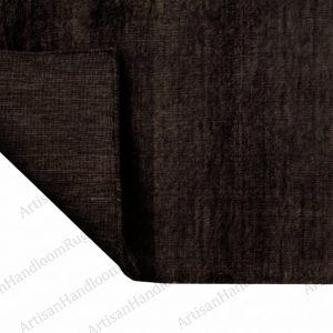 Berber Handloom Wool Rug Dark Walnut Brown Modern Decor Carpet