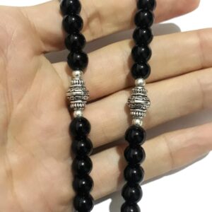 Handmade Berber Tuareg Amazigh Onex Hematite Beaded Necklace