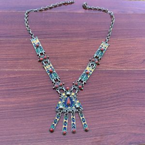Antique Berber Tuareg Jewelry Set with Necklace Earrings Bracelet Ring