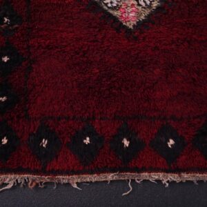 Berber Boujaad Wool Rug Handmade Vintage Atlas Living Room