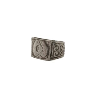 Antique Amazigh Berber Tafraoute Silver Band Ring Size 8.5