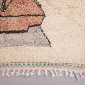 Berber Beni Ourain Wool Rug Amazigh Handmade Living Room Home