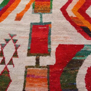 Amazigh Berber Custom Abstract Geometric Wool Rug Handmade Carpet
