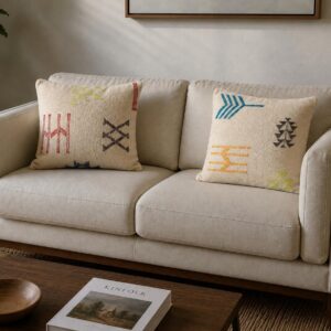 Berber Handmade Wool Pillow Covers with Amazigh Tribal Home Decor