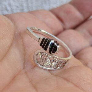 Berber Tuareg Sterling Silver Adjustable Hand Engraved Ring