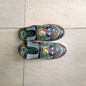 Berber Handmade Leather Babouche Shoes Colorful Boho Slippers