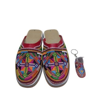 Amazigh Berber IDOUKAN Babouche Shoes With Free Keychain