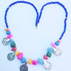 Amazigh Berber Colorful Beaded Handmade Statement Necklace Jewelry