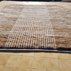 Colorful Berber Beni Ourain Wool Rug Handmade Atlas Style