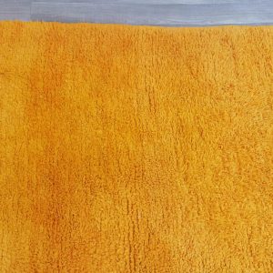 Berber Beni Ourain Vintage Orange Wool Rug Handmade Floor Decor