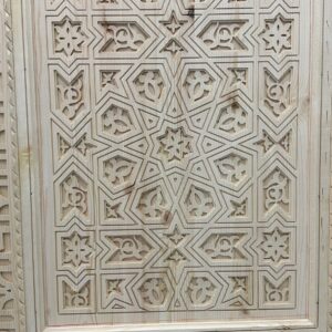 Amazigh Berber Carved Moorish Wooden Door with Custom Design
