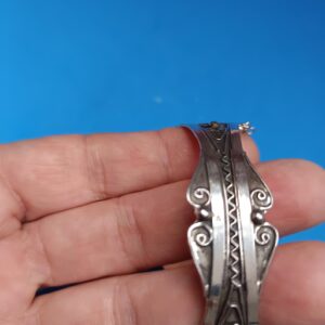 Berber ancien Algérie Silver Filigree Bracelet Manchette Design
