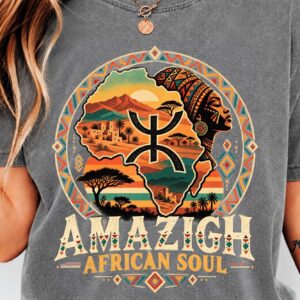 Amazigh Berber Yaz African Soul PNG Digital Download Design