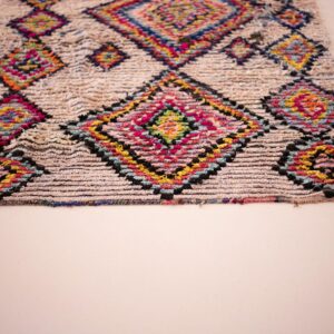 Berber Boucherouite Colorful Handwoven Patterns Kids Room Rug