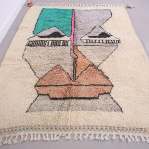 Berber Beni Ourain Wool Rug Amazigh Handmade Living Room Home