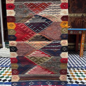 Berber Taznakht Vintage Abstract Wool Handmade Area Rug