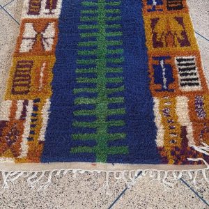 Colorful Berber Boujaad Azilal Wool Handmade Artisan Rug