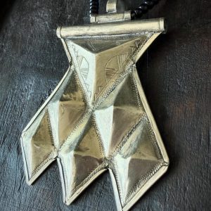 Berber Tuareg Khomeissa Necklace with Sahara Silver Pendant