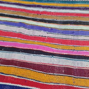 Berber Vintage Handwoven Multicolored Blanket SIZE 3.40 cm 1.38 cm