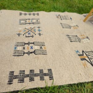 Amazigh Handwoven Natural Wool Berber Rug Timeless Home Decor