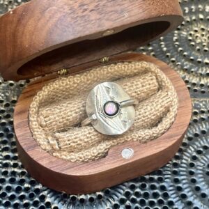 Amazigh Tuareg massif réglable Nacre Ring Berber Silver Jewelry Design