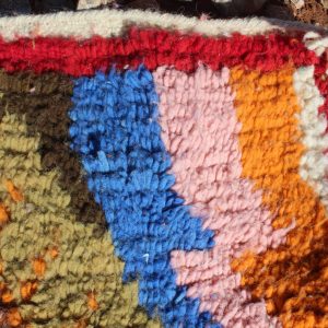 Berber Boujad Beni Ourain Azilal Wool Abstract Runner Rug
