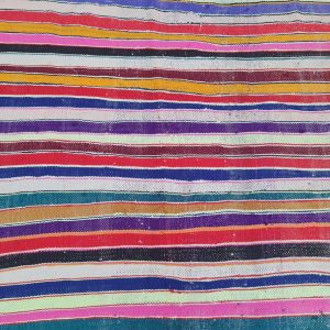 Berber Vintage Handwoven Multicolored Blanket SIZE 3.40 cm 1.38 cm