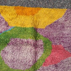 Amazigh Berber Colorful Abstract Tribal Area Rug Handmade Carpet