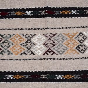 Traditional Amazigh Kabyle Wool Rug Artisanal Cultural Carpet