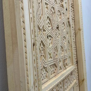 Amazigh Berber Carved Moorish Wooden Door with Custom Design