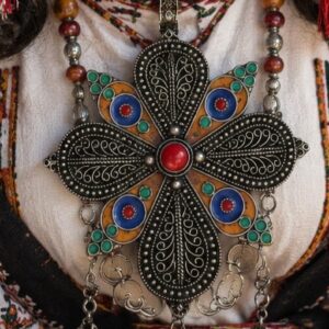 Amazigh Berber Handmade Khlala Fibula Traditional Decorative Brooch