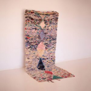 Berber Amazigh Handwoven Colorful Eco-Friendly Runner Rug Tribal Art