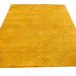 Berber Handloom Saffron Yellow Wool Plush Area Rug