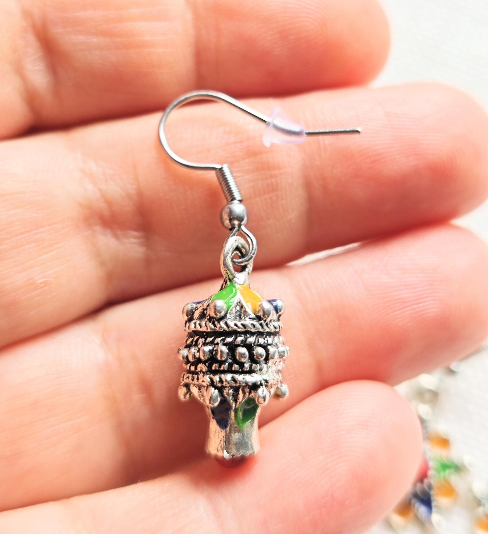 Amazigh Kabyle Berber Kabyles Earrings Set with Three Paires