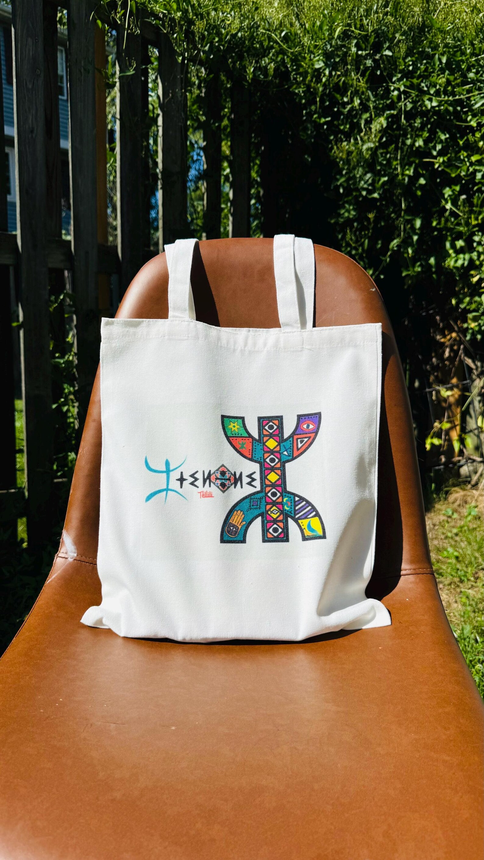 Amazigh Tote Bag with Traditional Identity Inspired Designs