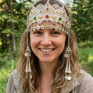Amazigh Tawnza Berber Sterling Silver Bridal Crown Headband
