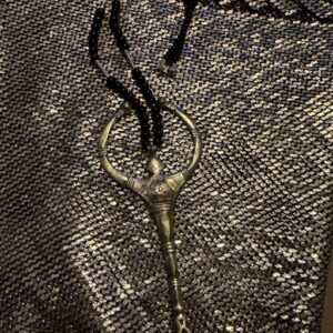 Amazigh Tuareg FEMININE Energy Beaded Tigidite Silver Amulet Necklace